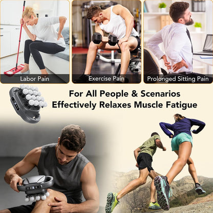 IKG 16 Head Massage Gun Deep Tissue, Body Massage for Back, Shoulders, Neck, Legs, Foot, Massage Gun deep Tissue, Percussion Massager with 3 Modes&30 Intensities Body Muscle Pain Relief, Ideal Gifts