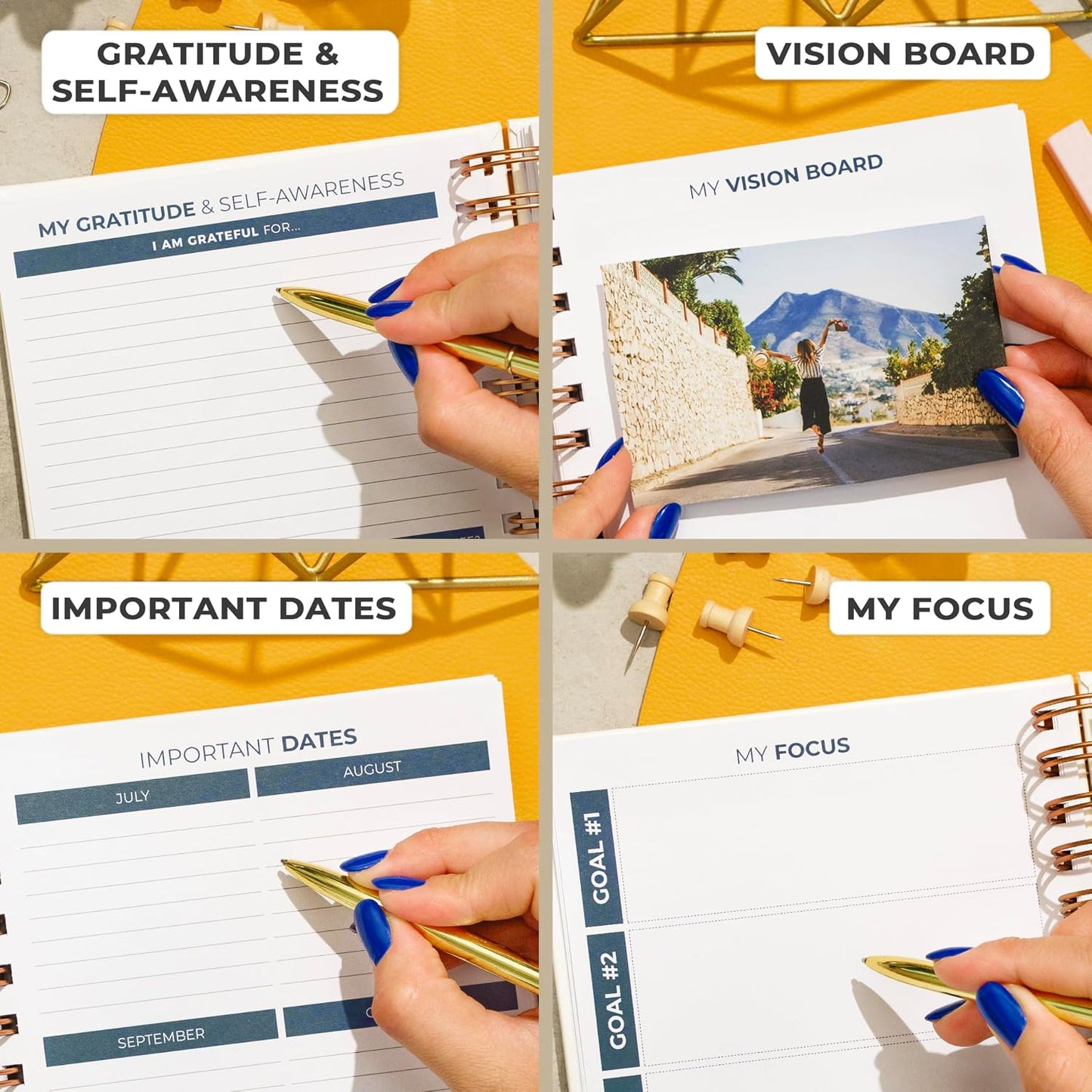 Clever Fox Planner 2nd Edition – Colorful Weekly & Monthly Goal Planner, Time Management & Productivity Organizer, Undated, A5 (Dark Teal)