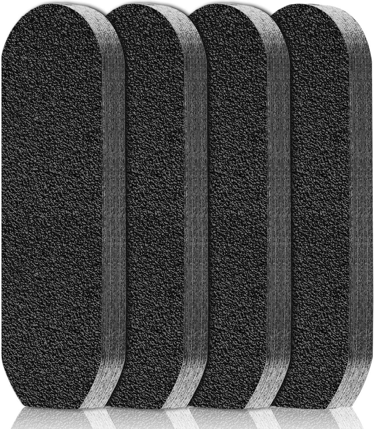 Flutesan 80 Pcs Professional Collection Stainless Steel Foot File Refill 180 Grit and 120 Grit Replacement Pads Coarse Fine Pedicure File Refills Foot Rasp Pad with Removable Glue