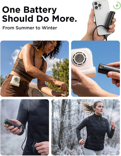 InoKraft Waist Fan with Swappable 4Ah Rechargeable Battery