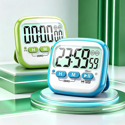 Antonki 2 Pack Classroom Timers for Kids Teachers, Magnetic Countdown Digital Kitchen Timer for Cooking, Study, Exercise, Games, Time Mangement - Loud/Silent Mode - Battery Included