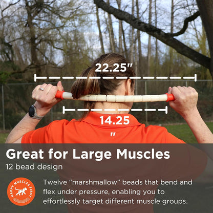 Tiger Tail The Stick - Bendy 15” Flexible Muscle Roller Stick for Myofascial Release & Trigger Points - Bendable Deep Tissue Massager for Legs, Back, Shoulders - Relieve Soreness & Improve Recovery