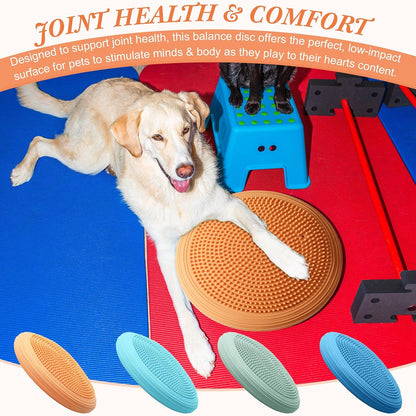 Libima 4 Pcs Wiggle Seat Inflated Wobble Cushion for Sensory Kid 13 Inches Balance Disc Flexible Seating for Classroom Sensory Pad for Chair Wiggle Cushion