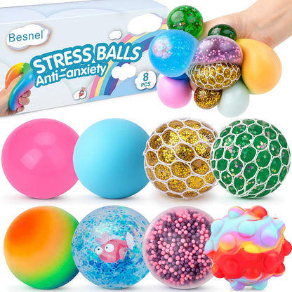 36 Pack Stress Balls, Squishy Balls, Squishy Fidget Stress Relief