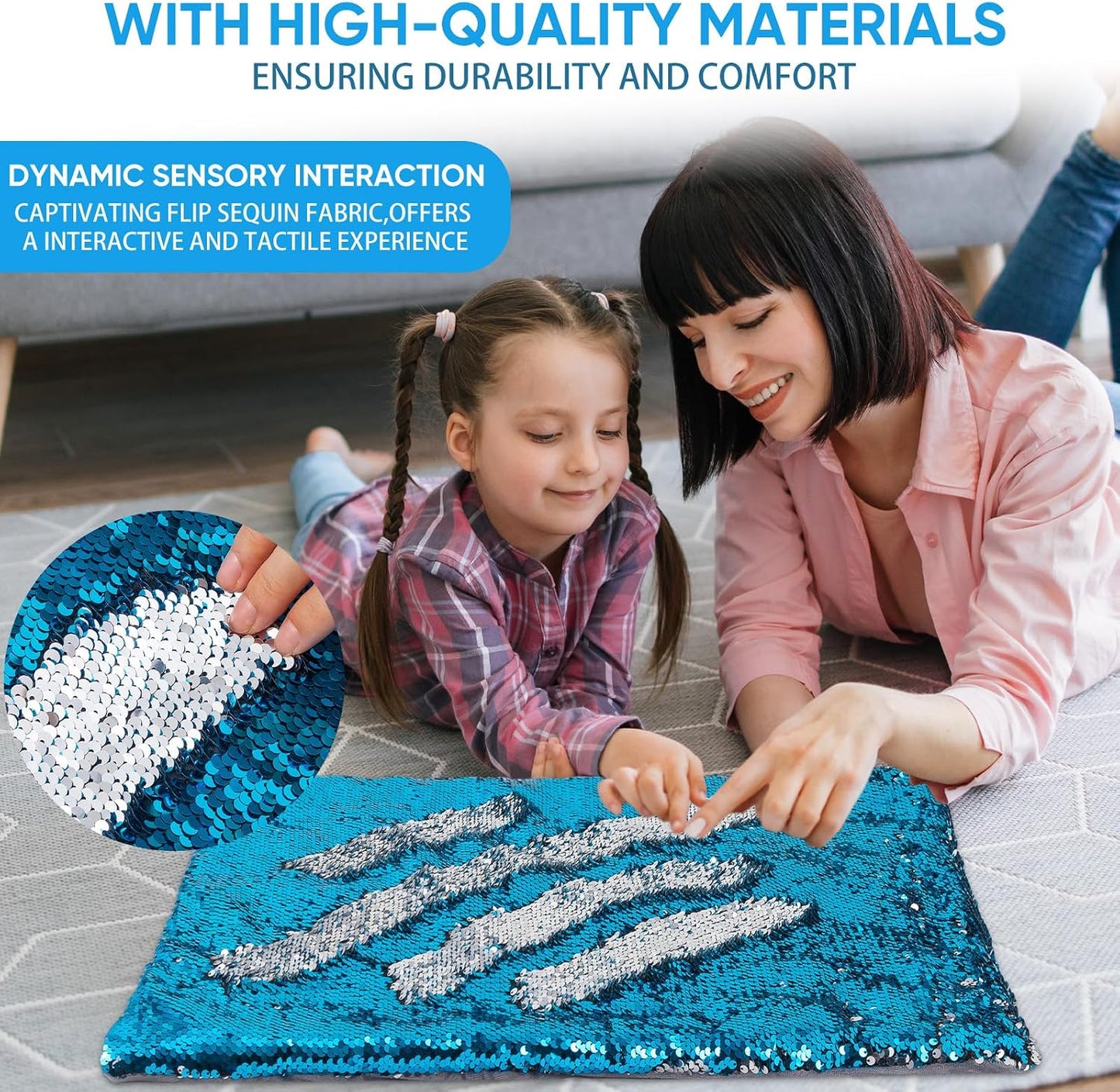 Weighted Lap Pad for Kids 5lbs Sensory Lap pad