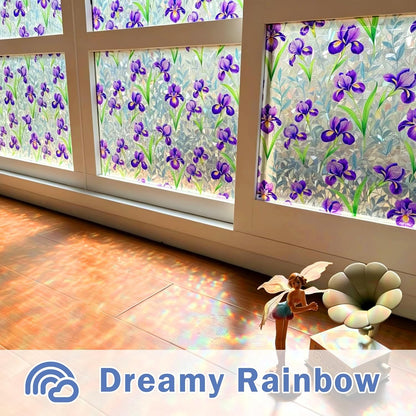 Window Film, Frosted Privacy, One Way Tint, UV Block, Heat Insulation, Anti-Glare, Static Cling, Renter Friendly for Home Bathroom Door