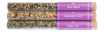 Gourmanity Bedtime Tea Sampler Gift Set, 3 Calming Herbal Blends, 0.74 oz