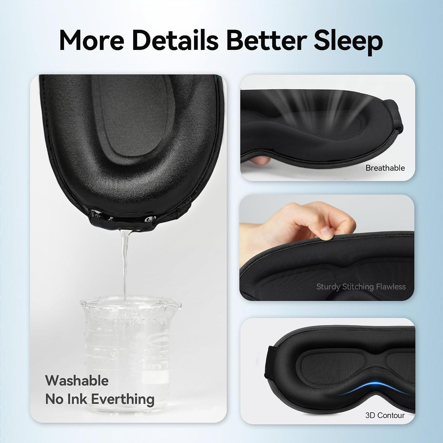 Weighted Eye Masks for Sleep: 3D Contoured Blackout Sleep Mask with Zero Eye Pressure, Eyelash Friendly Eye Mask for Women, Essentials for Airplane Travel, Night Shift Nurse, Office & Naps, Pink
