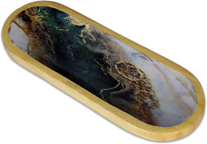 Bless-International Traditional-Handmade-Tray-Burner Wooden-Trat-Incense-Stick-Holder Ash-Catcher-Stand for-Aromatherapy-Meditation-Yoga 11x4x1.22 Inches (Wooden Tray)