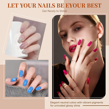 NAIL POLISH KIT with U V Lamp and Drill Starter Kit 36 Colors Gel Nail Polish Nail Art Gel Manicure Kit