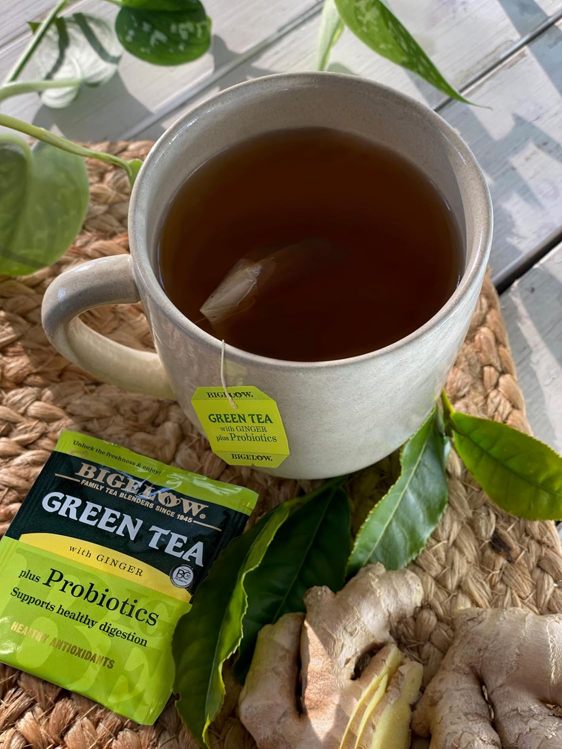 Bigelow Tea Green Tea with Mint, Caffeinated Tea with Green Tea and Peppermint, 20 Count (Pack of 6), 120 Total Tea Bags