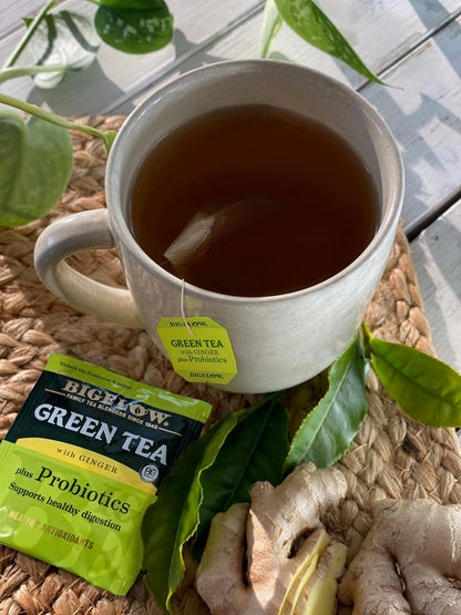Bigelow Tea Green Tea with Mint, Caffeinated Tea with Green Tea and Peppermint, 20 Count (Pack of 6), 120 Total Tea Bags