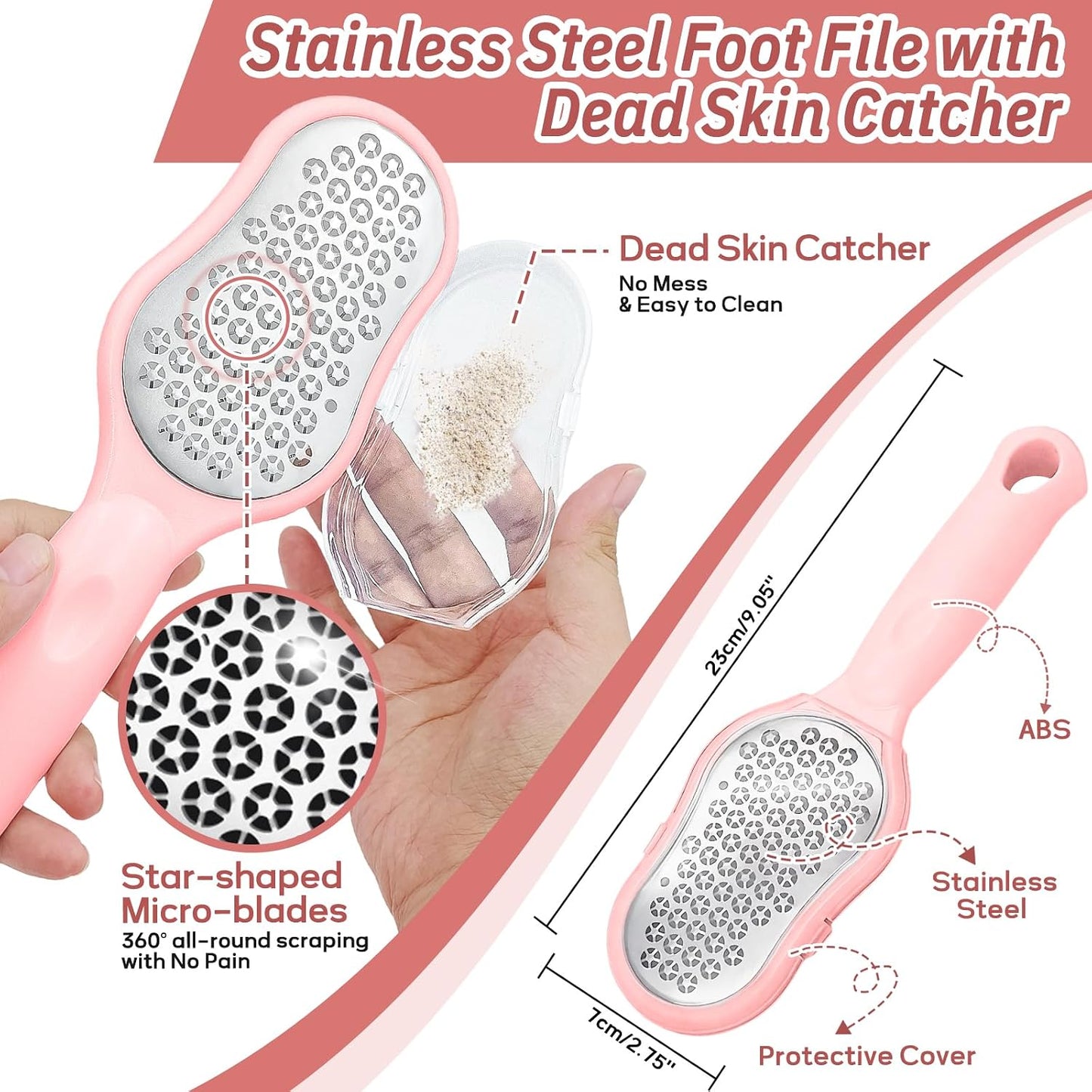 New Foot Brush with Adjustable Long Handle, 3-in-1 Foot Scrubber for Wet or Dry Brushing, 10.2’’- 27.5’’ Foot Scrub Brush for Senior, Pregnant, Disabled, or Injured, Gift-Box Packed(White)
