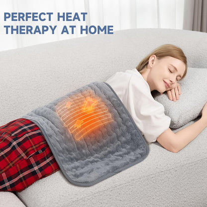 Heating Pad for Back, Neck, and Shoulder Pain Relief, Electric Heat Pad with 6 Heat Levels, Moist Heat Option, Auto Shut-Off, Birthday Christmas Gifts for Women Men Mom Dad Grandma, Gifts for her