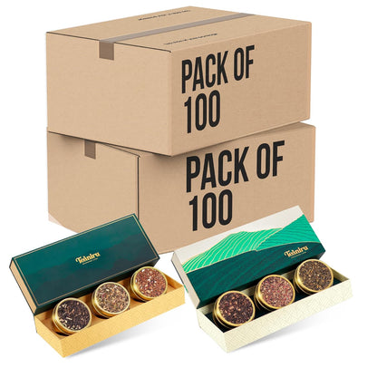 Teaniru, Grandeur Tea Collection | 3 Loose Leaf Tea Sampler | Variety Pack Assortment of Green, Herbal & Black Tea | Gluten Free & Sugar Free | Gift Set for Men & Women | Thanks Giving