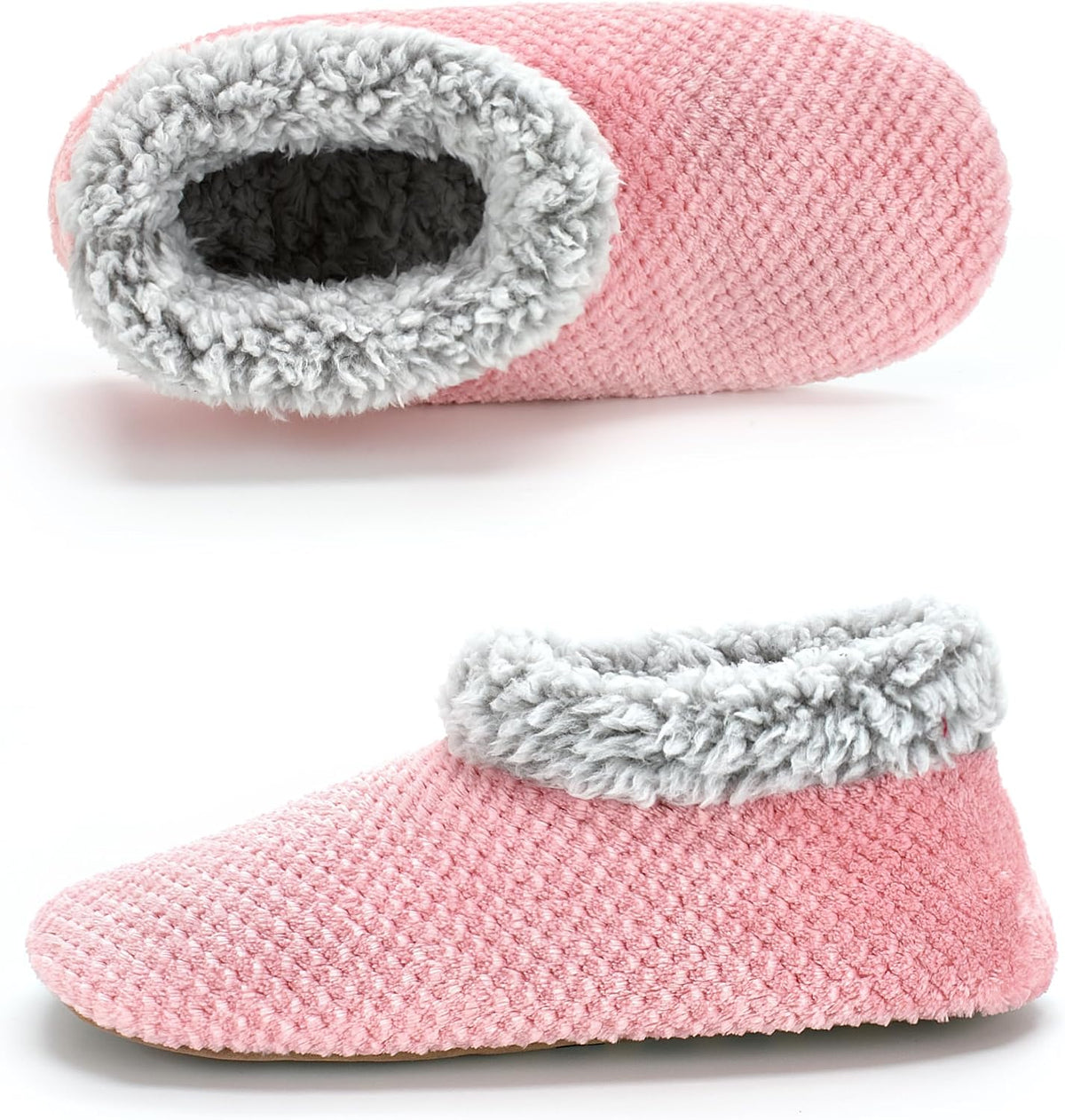 Cozylook Fuzzy Slippers for Women Indoor Soft Sole Slipper Socks