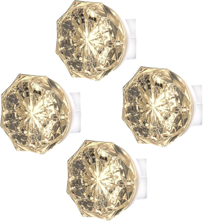 GE SleepLite Jewel LED Night Light, Plug-in, Always On, Amber, UL-Certified, Energy Efficient, Ideal Nightlight for Bedroom, Bathroom, Nursery, Hallway, Kitchen, 85881, 4 Pack