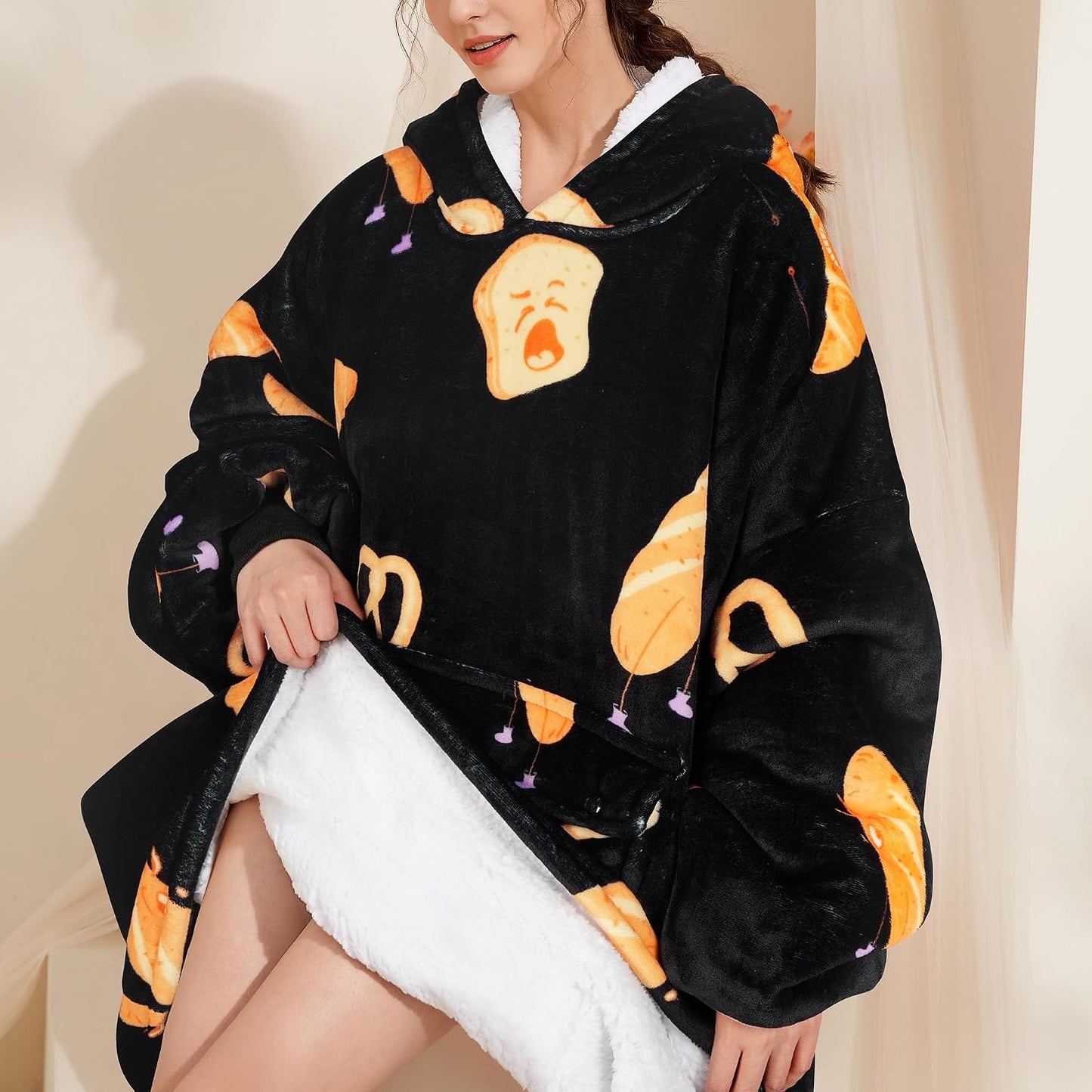 Narecte Cozy Oversized Blanket Hoodie Wearable Blanket Adults Soft Hooded Blanket Hoodie Birthday Gifts for Women Christmas - Colors A