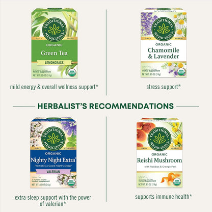 Traditional Medicinals Organic Cup of Calm Chamomile Mint, 16 Tea Bags