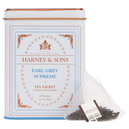 Harney & Sons Earl Grey Supreme, Black Tea, 20 Sachets