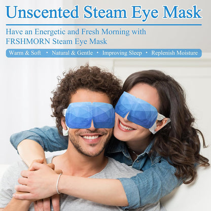 16Packs Steam Eye Mask, Heated Eye Mask for Sleeping, Warm Compress for Eyes, Self Heating Disposal Steam Mask for Home Sleep, Office, Spa, Travel Essentials Mothers Day Gifts (Unscented)