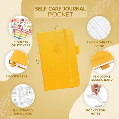 Clever Fox Self-Care Journal – Daily Reflection Notebook – Mental Health & Personal Development Planner, Meditation & Mood Log, A5 (Aquamarine)