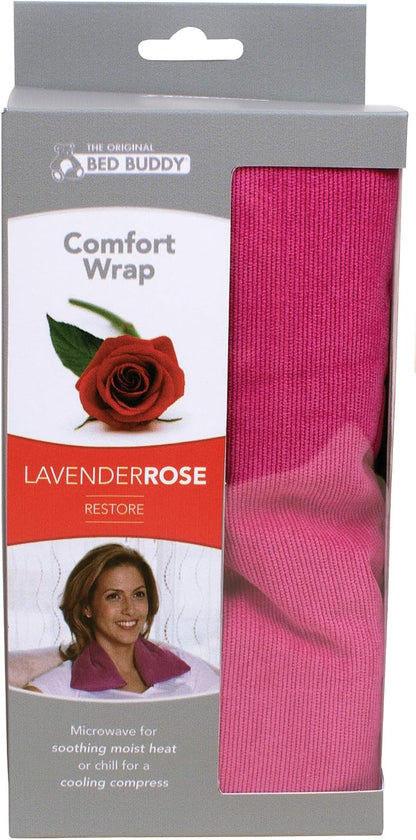 Bed Buddy Heated Aromatherapy Neck Wrap, Lavender Scented - Microwavable Hot & Cold Therapy for Sore Muscles, Stress Relief, and Relaxation - Soft Plush Fabric with Lavender