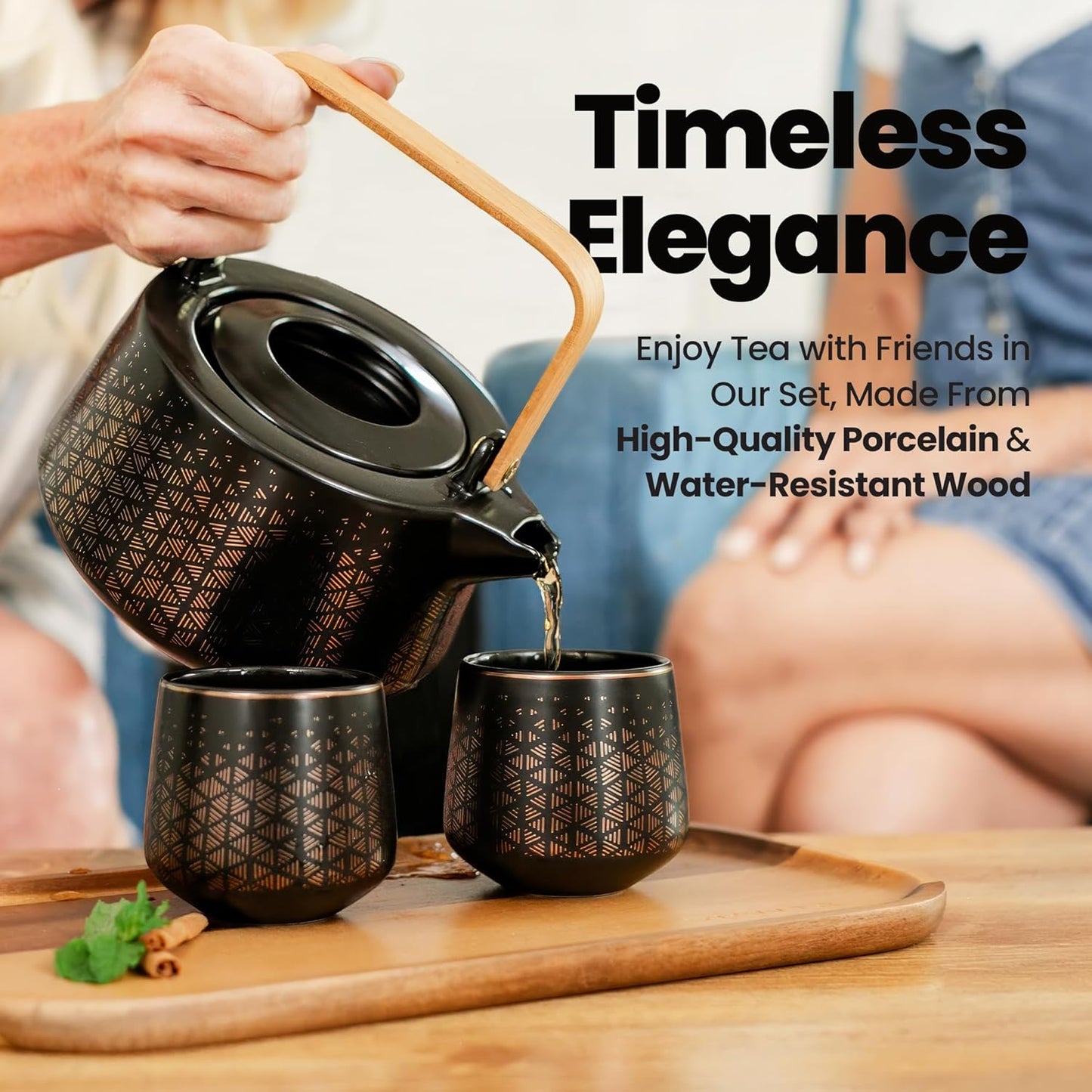 Viante Alba Electric Tea Kettle with Infuser, No Plastic In Contact With Water, 1.5L Borosilicate Glass, 304 Stainless Steel, 4 Temperature Presets, Keep Warm, Cordless, Auto Shut-Off