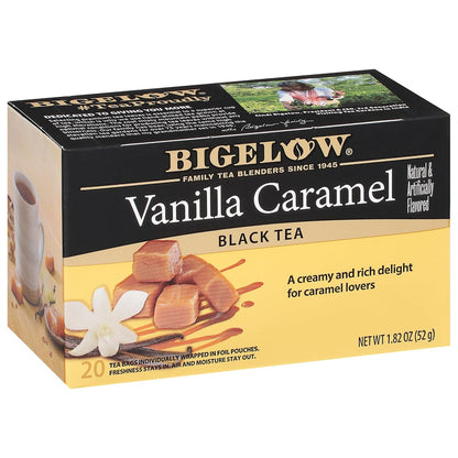 Bigelow Tea Vanilla Caramel Black Tea, 20 Count (Pack of 6)