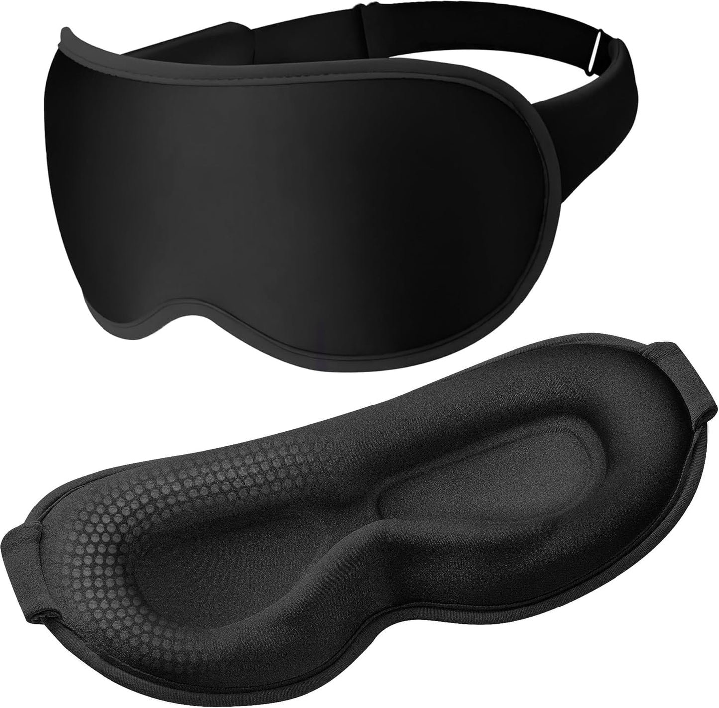 Weighted Eye Masks for Sleep: 3D Contoured Blackout Sleep Mask with Zero Eye Pressure, Eyelash Friendly Eye Mask for Women, Essentials for Airplane Travel, Night Shift Nurse, Office & Naps, Pink