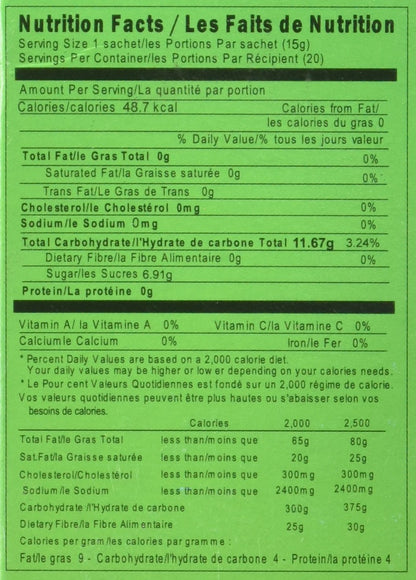 Honsei Instant MINT Ginger Honey Tea (20 Sachets) 15 G/0.525oz - Product of Singapore