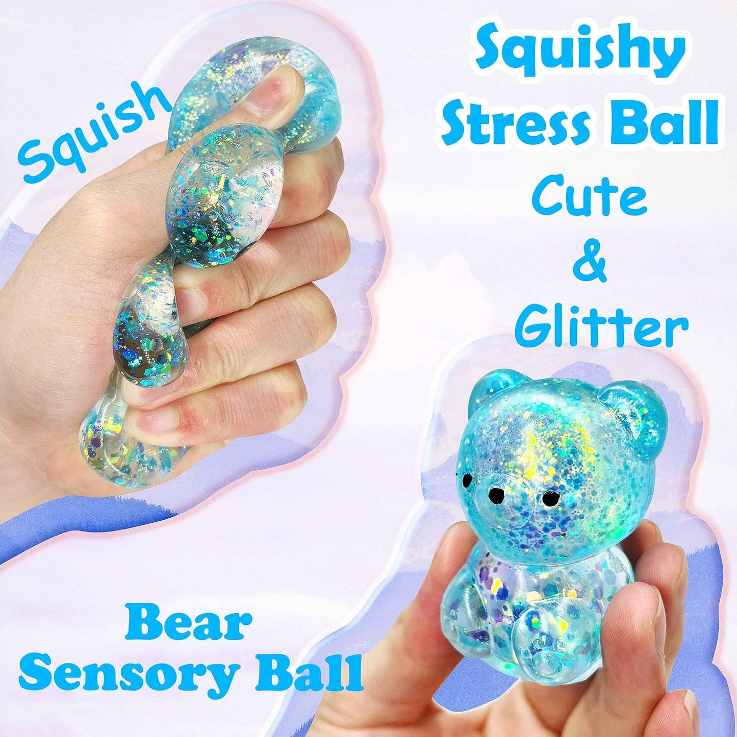 ZTATU Gummy Bear Squishy Stress Balls for Adults Collectible Figurines