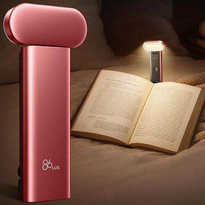 86lux Book Light, Rechargeable Reading Light for Book in Bed