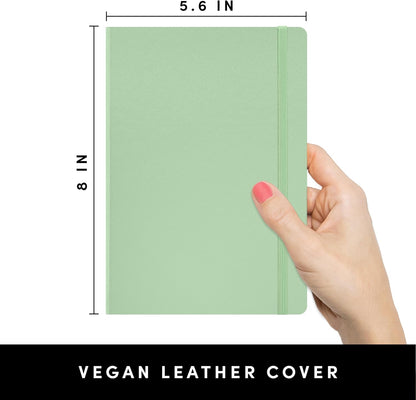 PAPERAGE Lined Journal Notebook, Hardcover Journal for Women & Men, 160 Pages, (5.6 in x 8 in), College Ruled Journaling Notebook for Work, School Supplies & Note Taking, (Black)