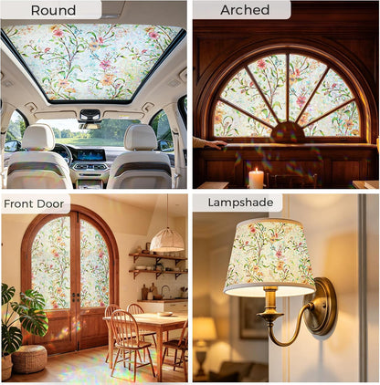 Coavas Blackout Window Privacy Film, Geometric Pattern, 11.8" x 78.7"