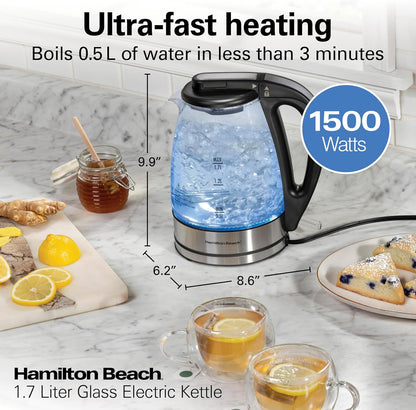 Hamilton Beach 1.8 Liter Electric Tea Kettle, Water Boiler & Heater