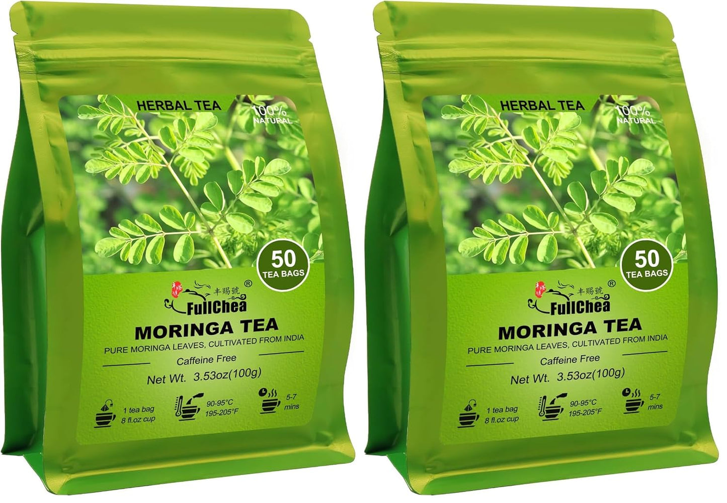 FullChea - Dandelion Leaf & Root Tea Bags, 50 Teabags, 2g/bag - Natural Dandelion Herbal Tea for Liver & Kidney Health - Non-GMO - Caffeine-free - Support Digestion & Boost Immune System