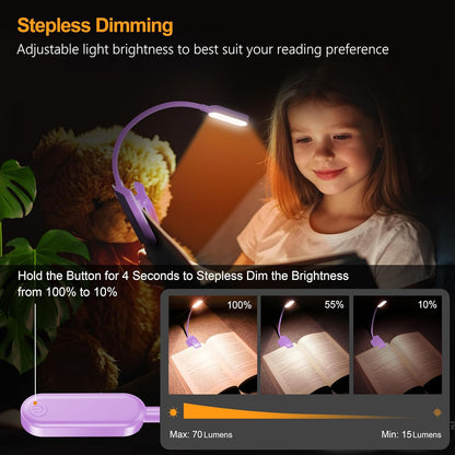 Gritin 16 LED Rechargeable Book Light for Reading in Bed