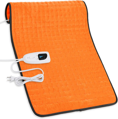 Deepsoon Heating Pad,Electric Heating Pads for Back,Neck,Moist Heating Pad for Abdomen Shoulder Knee Legs,Dry/Moist Heat&Auto Shut Off,Fathers Day Dad Gifts for Men Birthday,Light Gray,24x12 Inch