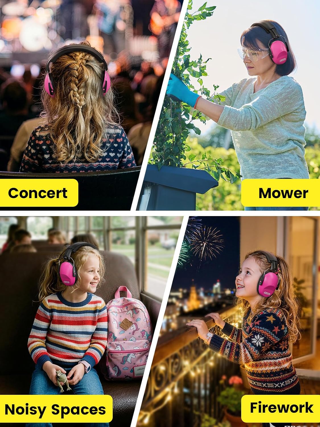 Dr.meter Ear Muffs for Noise Reduction: 27.4SNR Noise Cancelling Headphones for Kids Adults, EM100 Adjustable Hearing Protection Earmuffs for Monster Jam, Autism Sensory, Concerts, Fireworks