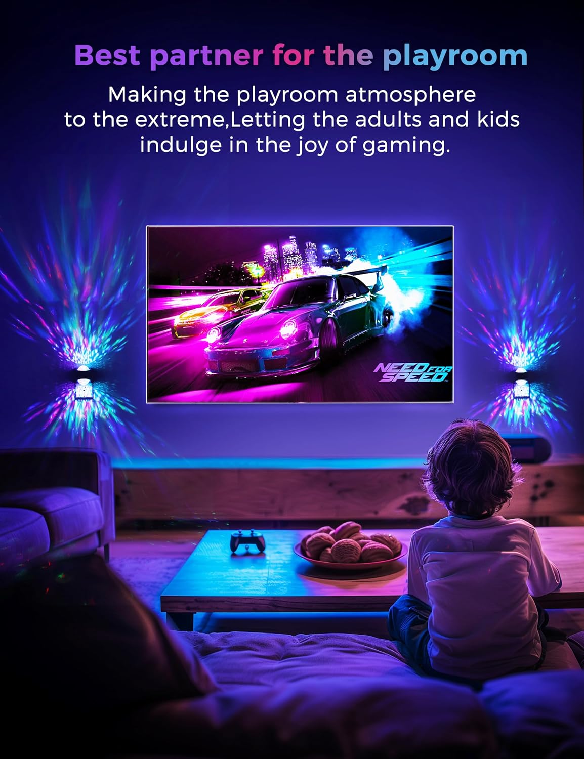 L LOHAS LED Night Light,Projector Night Light with Dusk to Dawn Sensor
