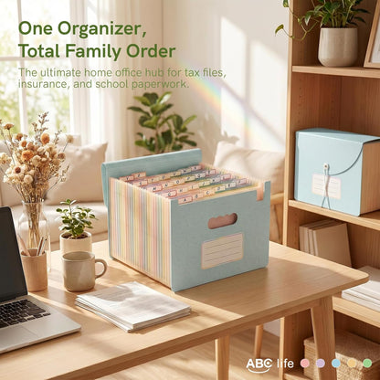 ABC life 26 Pockets Accordion File Organizer, Expanding File Folders