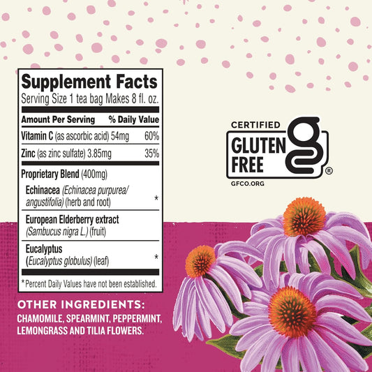 Celestial Seasonings Sleepytime Wellness Echinacea Immune Boost, Caffeine Free, 20 Tea Bags Box