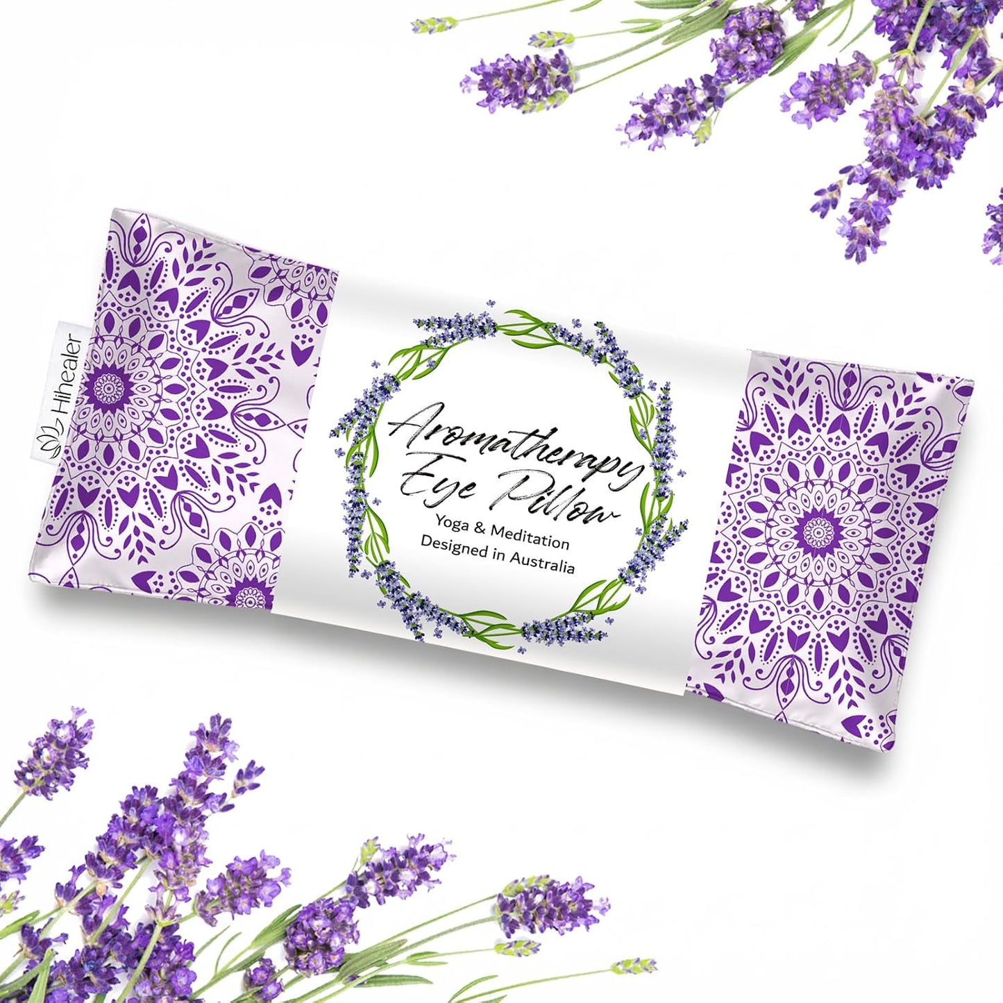 Hihealer Lavender Eye Pillow for Relaxation, Yoga, Sleep, Weighted Eye Mask