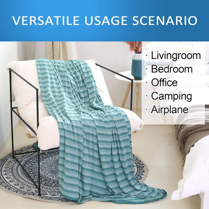 Ailemei Direct Cooling Throw Blanket for Hot Sleepers,Double Sided Cold Effect, Lightweight Breathable Summer Bed Blanket for Couch, Transfer Heat to Keep Body Cool Night Sweats,50"x70"