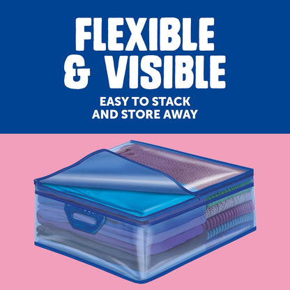 Ziploc Flexible Totes, 22 Gallon X-Large Storage Bags with Zipper, 2 Count