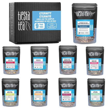 Tiesta Tea Eternity Sampler Dry Flight Set, Loose Leaf, 9 Pouches