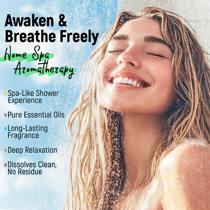 Aromatherapy & Sport Shower Steamers, 24 Pack Shower Bombs with 6 Scents