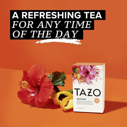 TAZO Passion Herbal Tea Bags, 120 Total Tea Bags (20ct - Pack of 6)
