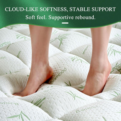 Oeko-TEX Certified King Mattress Topper, 3 Inch Plush Pillow Top Matress Pad for Back Pain Relief, Cooling Mattress Topper with 6"-18" Deep Pocket, Rayon Derived from Bamboo (78"x80")